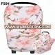 Highest quality Mulit-use 100% organic cotton nursing baby car seat cover